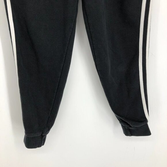 Adidas Junior's black essentials 3 stripes jogger pants size M - Picture 7 of 16